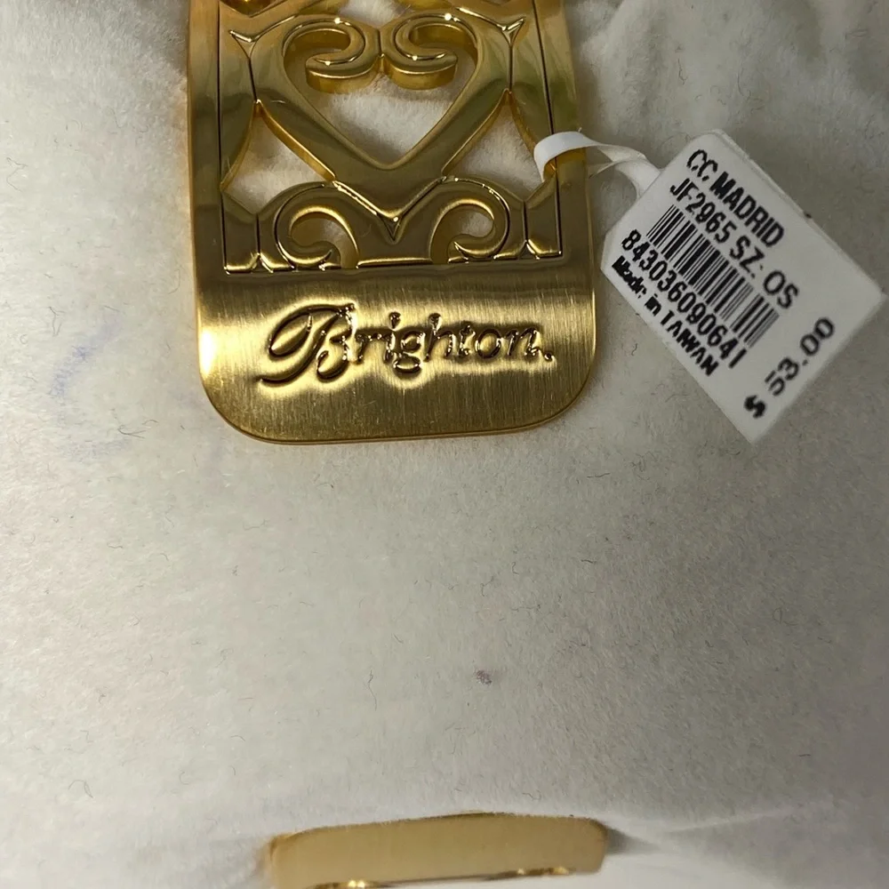 REDUCED Brighton Christo Madrid Narrow Gold Cuff Bracelet NWT - Picture 3 of 6